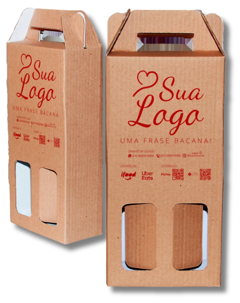 Para vinhos e garrafas, caixa de papelão ondulado da Siltec